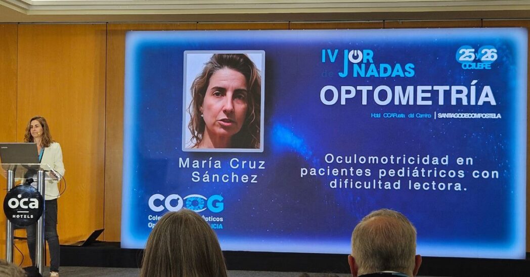 IV Jornadas de Optometría de Santiago. Ciencia, aprendizaje y buenos ratos Mari Cruz ponencia oculomotricidad niños y dificultad lectora