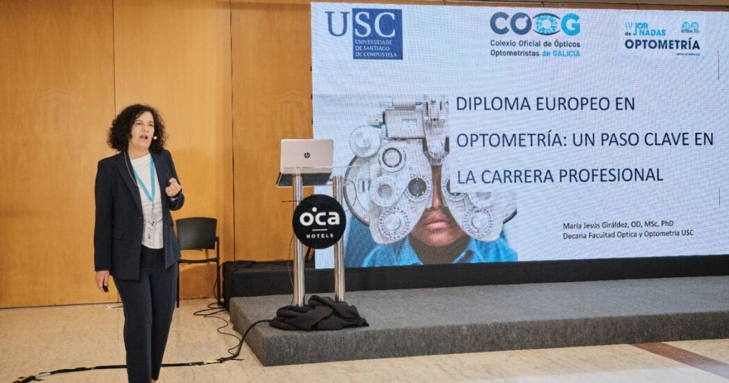 IV Jornadas de Optometría de Santiago. Ciencia, aprendizaje y buenos ratos María Jesús Giráldez en su ponencia